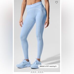 Alo Yoga, Heart throb Legging, Seashell Blue, Small